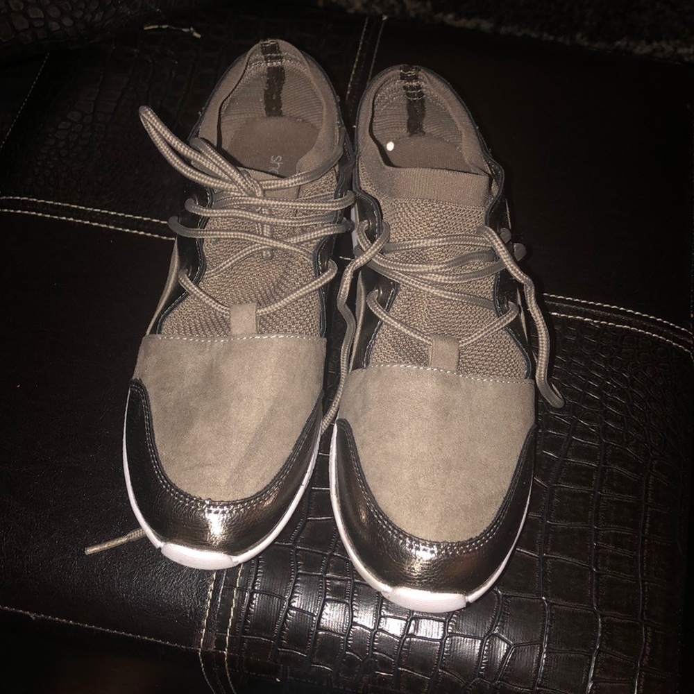 Metallic sneakers